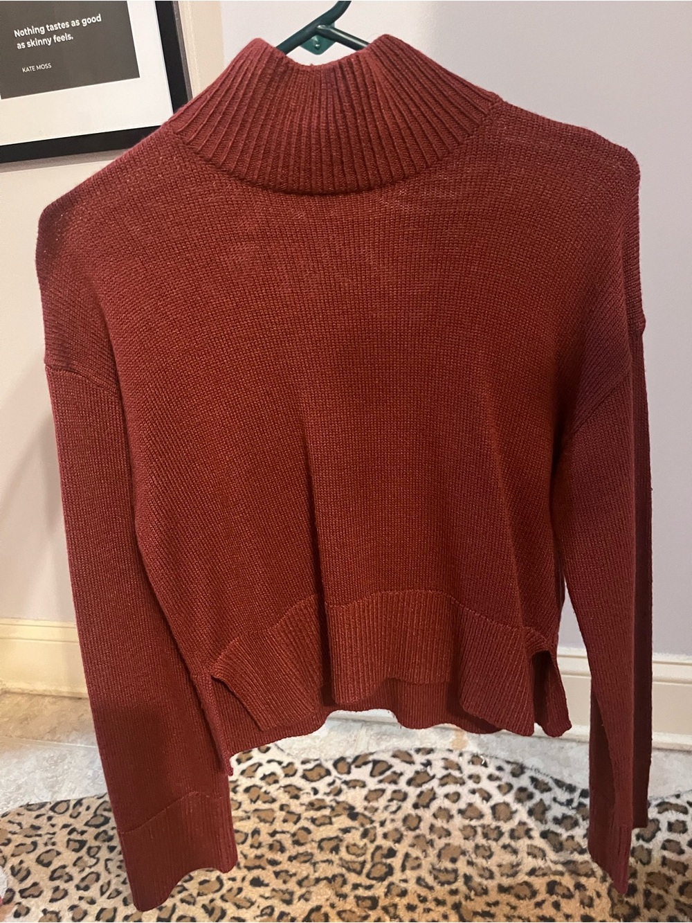 H&M Dark Red Turtleneck Sweater